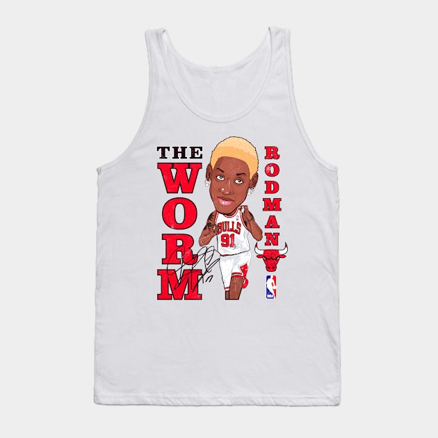 Vintage Dennis Rodman The Worm Tank Top by portraiteam